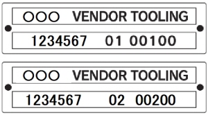 ベンダーツールの銘板